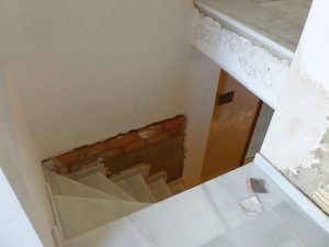 Staircase construction work