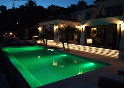 green pool lights